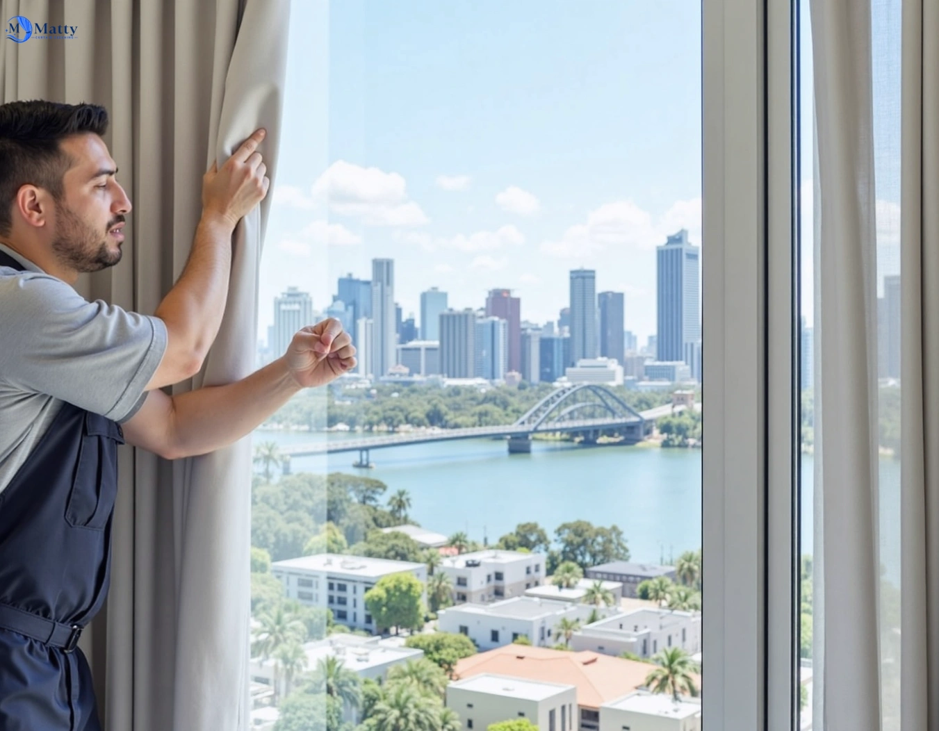 Professional curtain steam cleaning service currans-hill-nsw QLD by Matty Curtain Cleaning